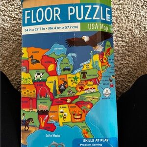 Melissa & Doug USA Map Floor Puzzle for Kids